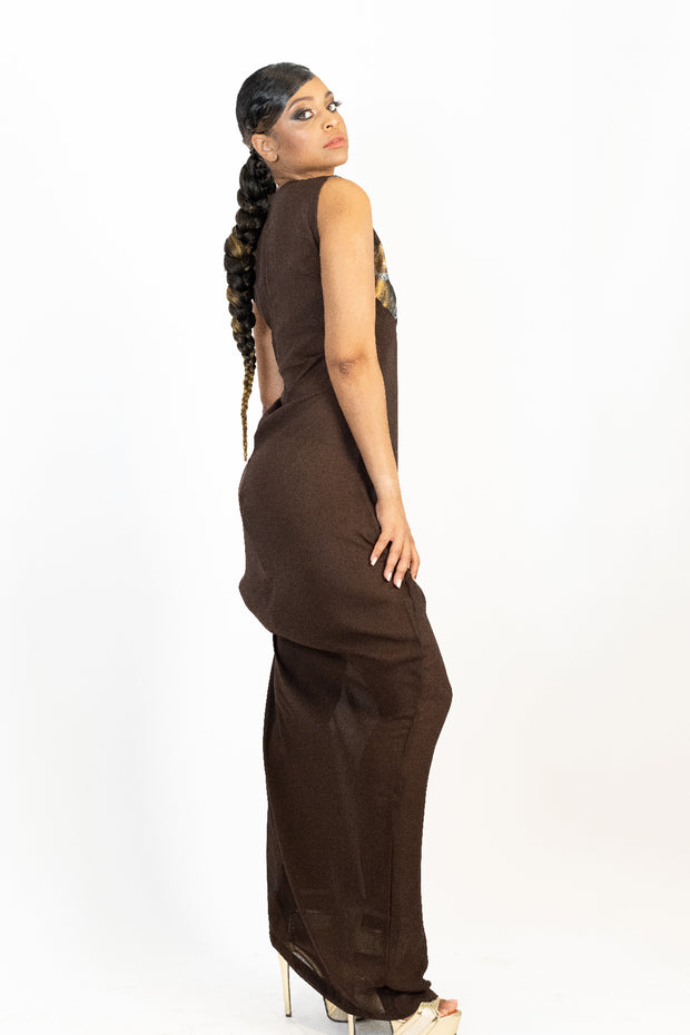 Brown Net Dress™-Designed By BLACKPEARL's SECRET