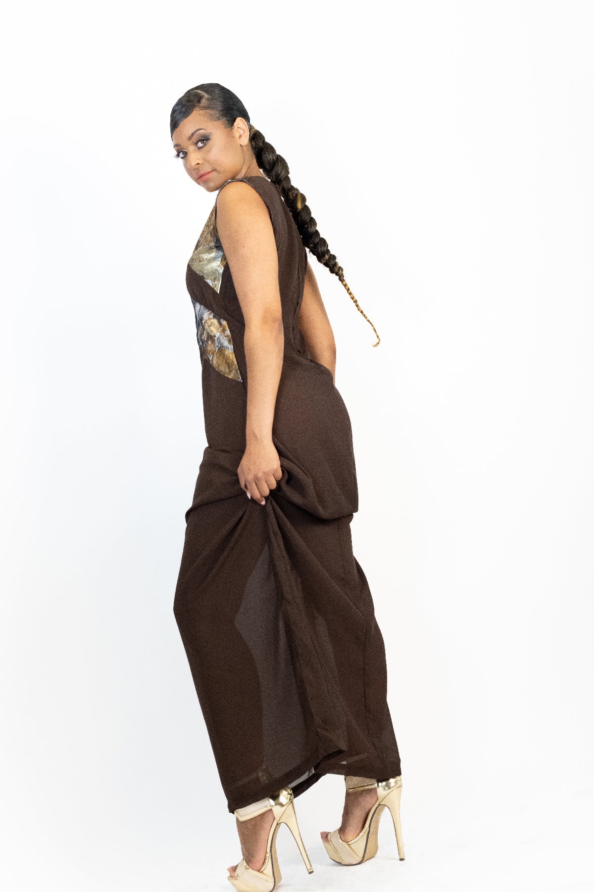 Brown Net Dress™-Designed By BLACKPEARL's SECRET