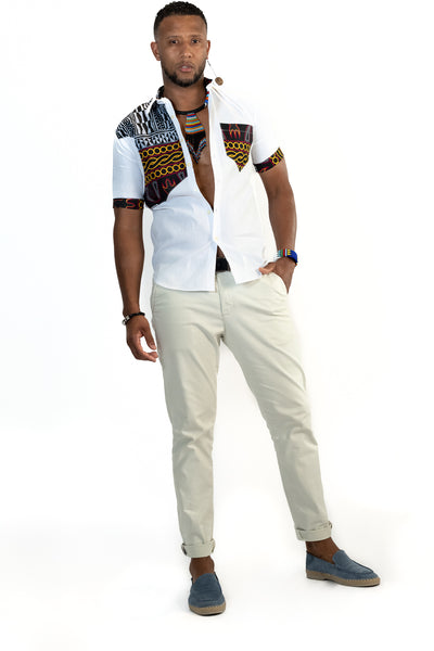 African Mens White Shirt™