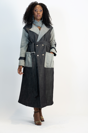 Grey Unique Stylish Coat™ - Designed By  CINDRA ACCESSORIES