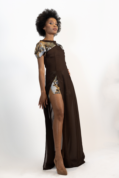 Light Brown Maxi Dress™-Designed By BLACKPEARL's SECRET